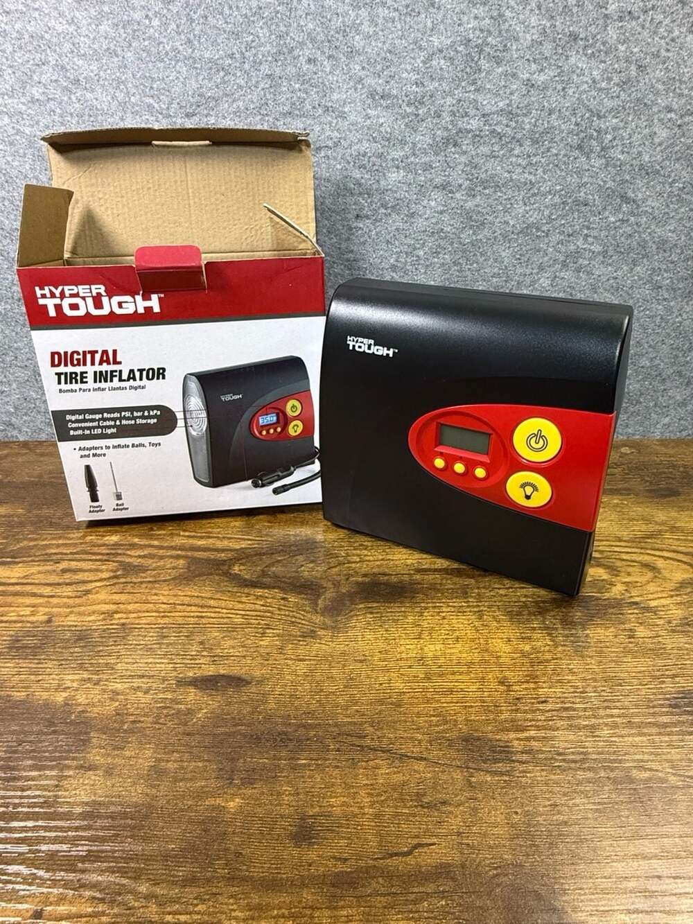 Hyper Tough DC 12V Digital Tire Inflator with Auto Shut-Off and LED Light